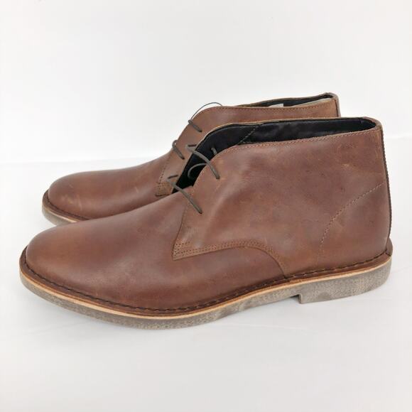 Crevo Footwear Mens Morraco Chukka Boot 13 Brown Lace Heel Leather Ankle NWOB main image 9